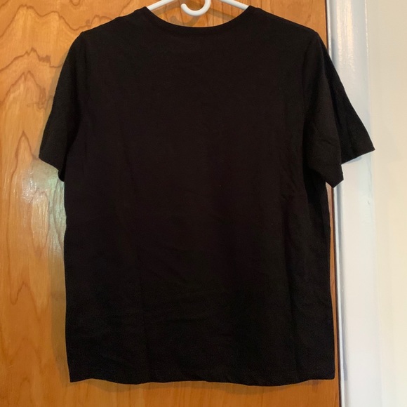 Zara black tshirt with fur pocket - Picture 4 of 4